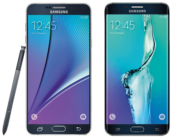 Samsung Galaxy Note 5 et S6 Edge Plus