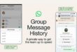 WhatsApp lance l'historique des messages de groupe