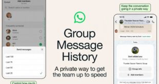 WhatsApp lance l'historique des messages de groupe