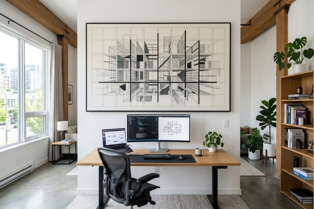 Bureau tech décoration