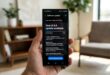 Smartphone affichant 'Mise à jour logicielle One UI 8.5